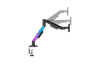 Konic 17"-40" EVERGLOW Gas Spring Monitor Arm with RGB Lighting (Supports Win11’s "Dynamic Lighting") -Weight Capacity 2~12kg VESA 75x75,100x100