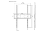 Konic 37"-75"Fixed Portrait Lockable Digital Signage TV Wall Mount -Weight Capacity 75kg VESA 200x200,300x200,400x200,300x300,400x300,400x400,400x600
