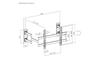Konic 55"-90" Slim-Profile Heavy-Duty Full Motion TV Mount -Weight Capacity 80kg VESA 200x200,300x200,400x200,300x300,400x300,400x400,600x400