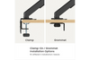 Konic 17"-32" Affordable Mechanical Spring Monitor Arm -Weight Capacity 2~9kg VESA 75x75,100x100