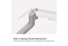 Konic 17"-32" Counterbalance Mechanical Spring Single Monitor Arm -Weight Capacity 2~9kg VESA 75x75,100x100