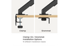 Konic 17"-32" Dual-Screen Mechanical Spring Monitor Arm -Weight Capacity 2~9kg VESA 75x75,100x100