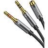 Ugreen 20899 Dual 3.5mm Male To 3.5mm Female USdio Cable 20cm
