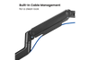 KONIC 17"-49" Single Gas Spring Heavy Duty Monitor Stand Arm Matte Black- Weight Capacity 2-20kg - VESA 100x100 75x75