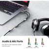 Ugreen 20899 Dual 3.5mm Male To 3.5mm Female USdio Cable 20cm