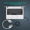 Ugreen 20899 Dual 3.5mm Male To 3.5mm Female USdio Cable 20cm