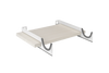 ON-WALL BIKE STORAGE RACK WITH BRACKETED SHELF
