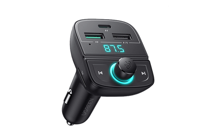 UGREEN Bluetooth Car Charger (5.0+PD+QC3.0+USB Flash Drive+TF) – UG-80910