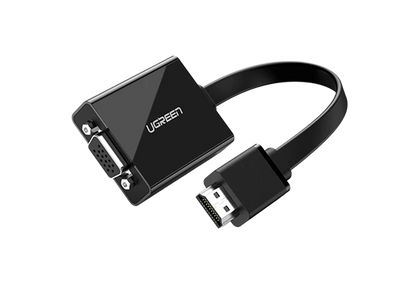 UGREEN UG-40248 HDMI to VGA Converter 25cm (Black)