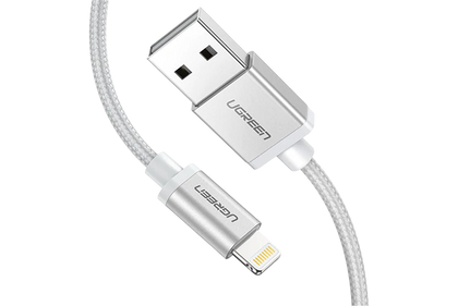 UGREEN 60161 USB 2.0 - MFi Certified Lightning to USB-A Cable - 1m - Silver