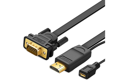 UGREEN UG-30449 HDMI to VGA Cable - 1.5m - Black