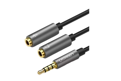 UGREEN AV141 3.5mm Audio Splitter Cable - 20cm - Black