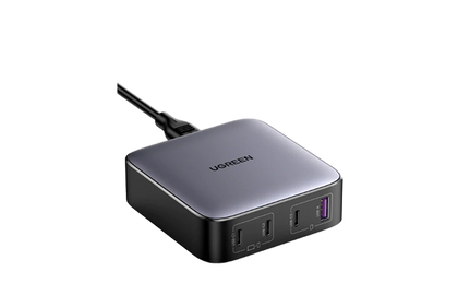 UGREEN Nexode 100W 4 Ports GaN USB-C Desktop Power Charger - 1x USB-A & 3x USB-C - Compatible with MacBook Pro, iPhone 14/14 Plus/14 Pro/14 Pro Max/13/12, Galaxy S22, iPad, Steam Deck and More