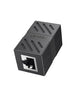 UGREEN 20390 RJ45 Network Keystone Jack Inline Coupler Female to Female 1pcs (Black)
