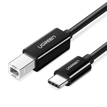 UGREEN UG-50446 USB 2.0 USB-C to USB-B Cable - 2m - Black