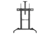 KONIC Large Screen Telescopic Height Adjustable Steel TV Cart