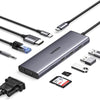 UG 15601 USBC 10IN1 HD+VGA+USB+GLN+AU+PD