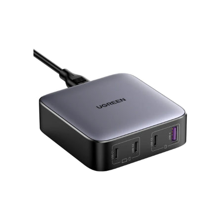 UGREEN Nexode 100W 4 Ports GaN USB-C Desktop Power Charger - 1x USB-A & 3x USB-C - Compatible with MacBook Pro, iPhone 14/14 Plus/14 Pro/14 Pro Max/13/12, Galaxy S22, iPad, Steam Deck and More