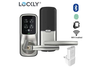 Lockly DUO Pro Deadbolt - Latch Interlinked Edition, Satin Nickel (with wifi hub)