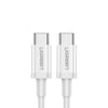 Ugreen US264 60518 USB-C / USB-C PD QC AFC cable 1m - white