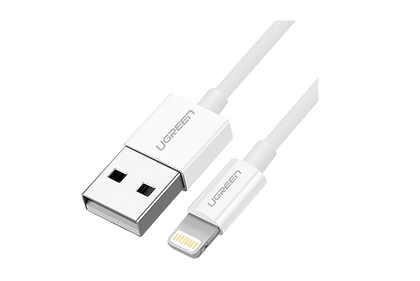 UGREEN US155 USB 2.0 Lightning to USB-A Cable - 50cm - White