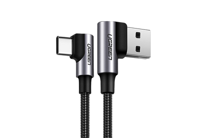UGREEN 3A - USB 2.0 USB-C to USB-A Cable - 50cm - Angled