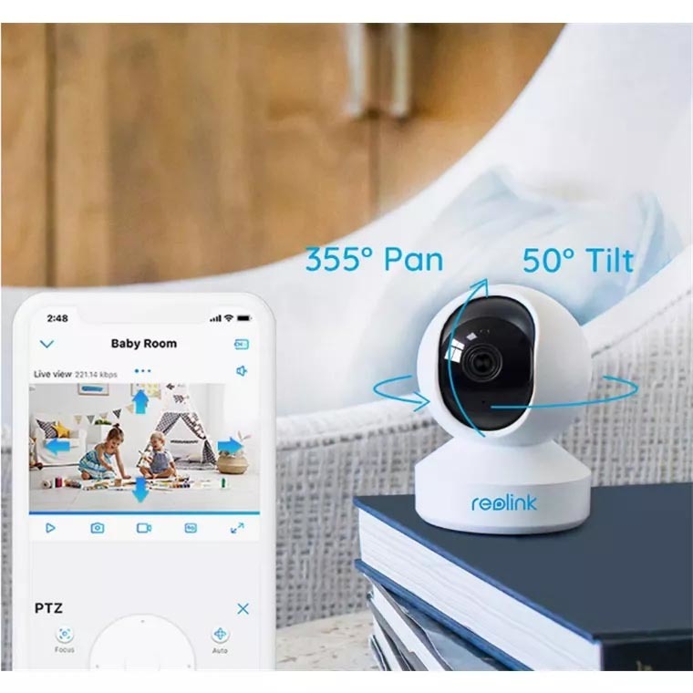 Reolink E1 Pro 4MP Indoor Wi-Fi PT Security Camera