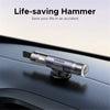 UGREEN UG-35347 Car Safety Hammer - Glass Breaker & Seat Belt Cutter; Handy Base for Quick Access & Storage; Rapid Breaking Even Underwater