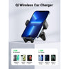 UGREEN CD256 15W Qi Induction Wireless Fast Car Charger - Phone Holder Compatible with iPhone 14/14 Pro Max 13 Pro Max 12 Pro 11 X Galaxy S21 Ultra S20 Note 20 Note 10
