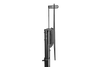 KONIC Large Screen Telescopic Height Adjustable Steel TV Cart