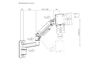 KONIC Fabulous Wall-Mounted Heavy-Duty Gas Spring Monitor Arm