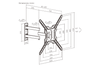 Konic Economy Full-Motion TV Wall Mount
