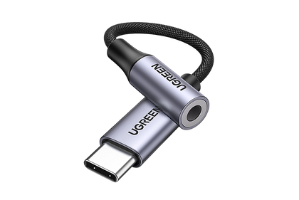UGREEN USB C to 3.5mm Headphone Audio Adapter, HiFi USB C to Aux Jack DAC, Dongle Stereo Earphone Compatible with iPhone 15 Pro Max 15 Pro 15 Plus, iPad, Galaxy S23 Ultra, Pixel 7, Gray