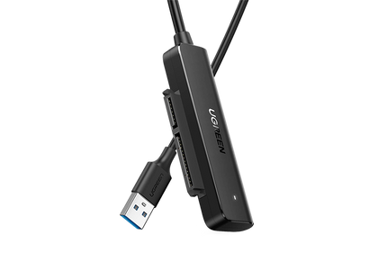 UGREEN SATA to USB Adapter, SATA USB 3.0 Cable to 2.5 inch SATA III HDD SSD Hard Drive, (7+15) Pin SATA III Converter 5Gbps High Speed Transfer, Support UASP, Driver-Free, 1.5FT