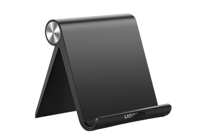 UGREEN Tablet Stand Holder Adjustable Protable Desktop Holder Dock Compatible for iPad 10.2 iPad Pro 11 Inch iPad 9.7 iPad Mini 5 4 3 2 iPad Air Nintendo Switch iPhone 13 12 Pro Max 11 XS XR Black
