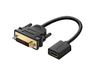 UGREEN DVI to HDMI Adapter Cable, Bi-Directional HDMI Female to DVI 24+1 DVI-D Male Adapter 1080P for Raspberry Pi, PS4, PS3, Xbox, HDTV, Graphics Card, Wii U, DVD, Oculus Rift, etc. 20cm