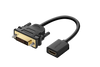 UGREEN DVI to HDMI Adapter Cable, Bi-Directional HDMI Female to DVI 24+1 DVI-D Male Adapter 1080P for Raspberry Pi, PS4, PS3, Xbox, HDTV, Graphics Card, Wii U, DVD, Oculus Rift, etc. 20cm