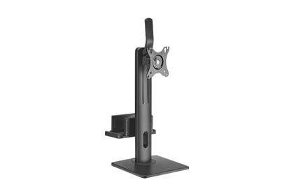 Konic SINGLE SCREEN VERTICAL LIFT MONITOR STAND WITH THIN CLIENT CPU MOUNT