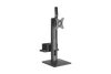 Konic SINGLE SCREEN VERTICAL LIFT MONITOR STAND WITH THIN CLIENT CPU MOUNT