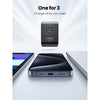 UGREEN Nexode 65W Triple Ports GaN Wall Power Charger - 1x USB-A & 2x USB-C - For Laptops, iPhone & iPad
