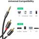 UG 10584 3.5MM M TO 2RCA M AUD 2M CAB-BK