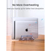 UGREEN LP258-60643 Vertical Dual Slots Laptop/Tablet Stand - Space Grey, Space Saving Upright Storage, Compatible with 12-26mm thickness Apple MacBook & iPad and Tablets
