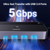 UGREEN UG-15707 HDMI KVM Switch 2 In 1 Out 4K60Hz HDMI KVM Switch USB3.0 KVM Switcher 2 PCs Sharing 1 Monitor,Printer,Keyboard,Mouse Switch Support 3D ,HDR Vision