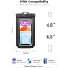 UGREEN Waterproof Phone Pouch Case - Universal up to 6.5-inch mobile phone - IPX8 level Waterproof Depth: Up to 20m/65.6ft - Lanyard Length: 49cm/19.3in.