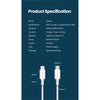 UGREEN UG-60520 USB 2.0 USB-C Cable - 2m - White