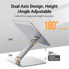 UGREEN LP339-40291 Laptop Stand - Silver, Ergonomic Height Angle Adjustable, Compatible with 11.6" to 17.3" Apple MacBook / Laptops [UG-40291]
