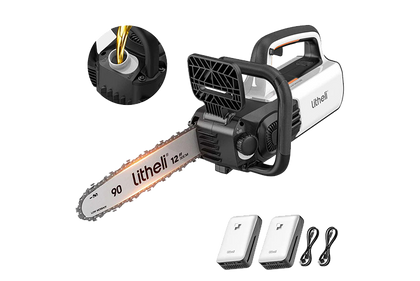 Litheli Brushless Chainsaw 2.0Ah+U20(2.0Ah)X2