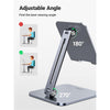 UGREEN LP134-40393 iPad Tablet Aluminum Stand - Foldable - Sturdy and Thick Base - Compatible For 4-12.9" iPhone iPad Pro Air Mini Devices