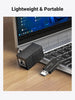 UGREEN 20390 RJ45 Network Keystone Jack Inline Coupler Female to Female 1pcs (Black)