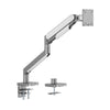 KONIC 17"-49" Single Gas Spring Heavy Duty Monitor Stand Arm-Matte Sliver - Weight Capacity 2-20kg - VESA 100x100 75x75
